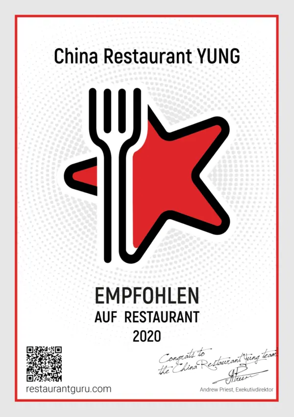 Restaurant Guru 2020 Empfehlung