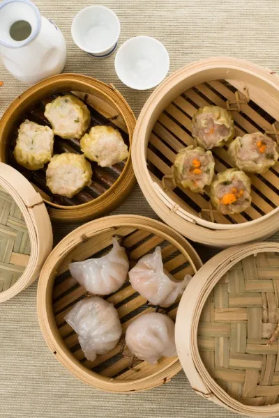 Traditionally served dim sum dishes at China Restaurant Yung