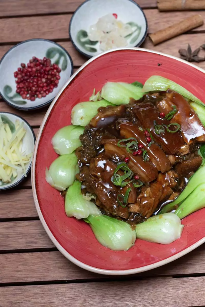梅菜與五花肉細節特寫
