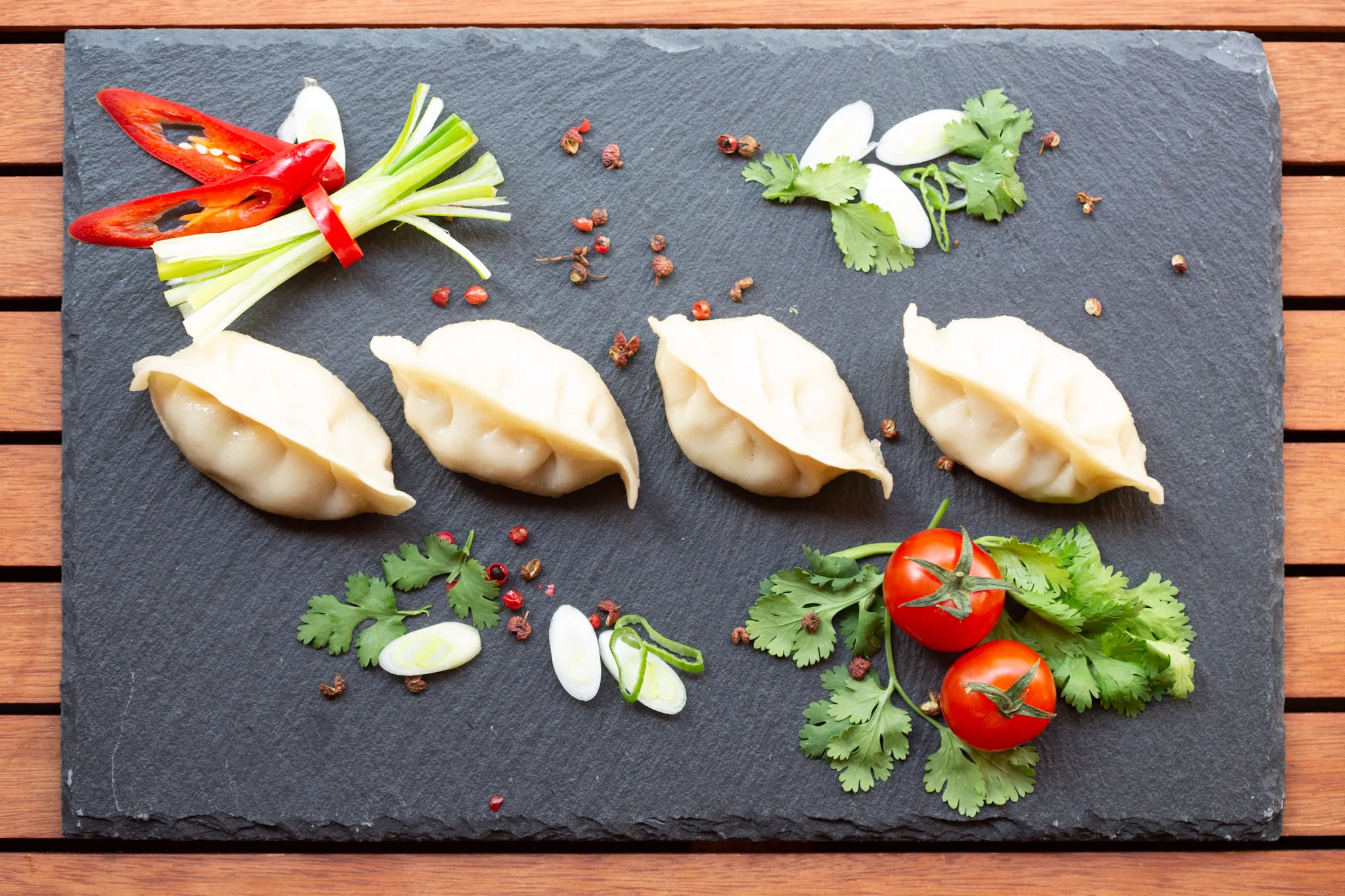Jiaozi mit Hühnerfleisch